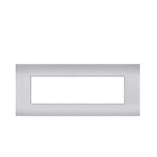 sun PLACCA 7P SILVER COMPATIBILE VIMAR ARKE'