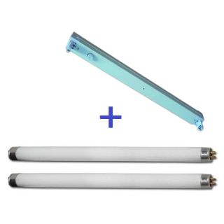 PLAFONIERA REGLETTE 2X58W RSF258 STEGAR 1 PEZZO + NEON T8 2 PZ