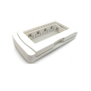 PLACCA IDROBOX 4P BIANCO IP55 COMPATIBILE VIMAR PLANA