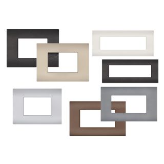 sun arkè PLACCA BIANCO BRONZO SILVER SUPPORTO COMPATIBILE VIMAR ARKE'