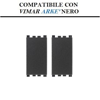 COPRIFORO FALSO POLO COMPATIBILE VIMAR ARKE' NERO