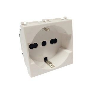 PRESA SCHUKO COMPATIBILE VIMAR PLANA BIANCO
