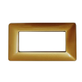 PLACCA 6 POSTI COMPATIBILE BTICINO MATIX ORO SCURO