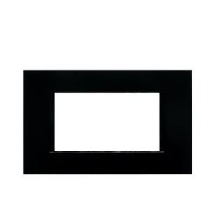 PLACCA 3P NERO LUCIDO PVC
COMPATIBILE LIVING BTICINO PEZZI 10