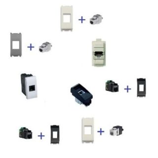 PRESA DATI RJ45 COMPATIBILE BTICINO GEWISS VIMAR