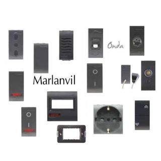 COMPATIBILE BTICINO LIVING INTERNATIONAL SERIE ONDA MARLANVIL PRESA PULSANTE RJ