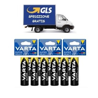 BATTERIE VARTA PILE VARIE  AA  MINI STILO SUPER LIFE PILA AAA 9 VOLT C D BLISTER GRATIS