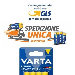 BATTERIE VARTA ORIGINALI AA MINI STILO SUPER LIFE PILA AAA 9 VOLT PILE ECONOMICHE