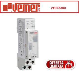 INTERRUTTORE TEMPORIZZATO TEMPORIZZATORE LUCE SCALA RELE VEMER VE073300.