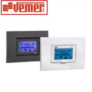 CRONOTERMOSTATO VEMER IRIDE TOUCH SCREEN DA INCASSO A BATTERIE VE456000