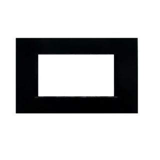 PLACCA 3P NERO LUCIDO VX3 9005 PVC COMPATIBILE BTICINO LIVING