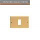 PLACCA 1 FORO BRONZO COMPATIBILE BTICINO MAGIC