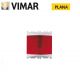 SPIA PRISMATICA CON DIFFUSORE ROSSO VIMAR PLANA SILVER 14387.R.SL