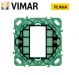 SUPPORTO 1 POSTO PER SCATOLA TONDA VIMAR PLANA BIANCO 14601