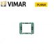SUPPORTO 2 POSTI PER SCATOLA TONDA VIMAR PLANA BIANCO 14604