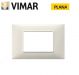 PLACCA 3 FORI VIMAR PLANA COLORE BIANCO GRANITO 14653.06