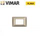 PLACCA 3 FORI METALLO VIMAR PLANA BRONZO METALLIZZATO 14653.70