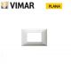 PLACCA 3 FORI METALLO VIMAR PLANA ALLUMINIO SPAZZOLATO 14653.81