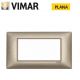 PLACCA 4P METALLO VIMAR PLANA BRONZO METALLIZZATO 14654.70