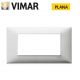 PLACCA 4P METALLO VIMAR PLANA ALLUMINIO SPAZZOLATO 14654.81