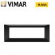 PLACCA 7P NERO VIMAR PLANA 14657.05