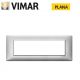 PLACCA 7P METALLO VIMAR PLANA SILVER 14657.71