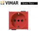 PRESA SCHUKO 16A VIMAR IDEA 16209.R ROSSO