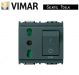 PRESA CON INTERRUTTORE MAGNETOTERMICO VIMAR IDEA 16273 GRIGIO