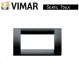 PLACCA 4 POSTI VIMAR IDEA 16744.16 COLORE NERO