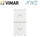COMMUTATORE 2P 10A CON FRECCE VIMAR ARKE' 19060.B BIANCO.