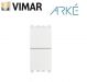 DUE PULSANTI INDIPENDENTI VIMAR ARKE' 19066.B BIANCO