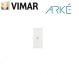 PULSANTE UNIPOLARE ASSIALE  ILLUMINABILE VIMAR ARKE' 19108.B BIANCO