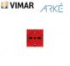 PRESA SCHUKO 16A VIMAR ARKE' ROSSO 19210.R.