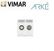 PRESA TV RD SAT DIRETTA 2 MODULI VIMAR ARKE' 19302.01.B BIANCO