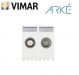 PRESA TV RD SAT PASSANTE 2 MODULI VIMAR ARKE' 19302.10.B BIANCO