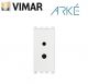 PRESA POLARIZZATA 6A PER SPINA 01616 01617 VIMAR ARKE 19331.B BIANCO