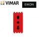 PRESA BIVALENTE 16A VIMAR EIKON 20203.R ROSSO