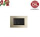 PLACCA 3P CHAMPAGNE OPACO METALLO serie VIMAR IDEA 2026