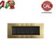 PLACCA 6P ORO OPACO COMPATIBILE VIMAR IDEA 2025