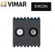 PRESA TV RD SAT DIRETTA 2 USCITE VIMAR EIKON GRIGIO 20302.01