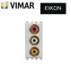 PRESA 3 CONNETTORI RCA VIMAR EIKON NEXT 20335.N