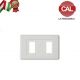 PLACCA 2P BIANCO COMPATIBILE MAGIC 2212