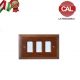 PLACCA 3P NOCE LEGNO COMPATIILE MAGIC 2803