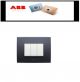PLACCA ABB CHIARA 4P VULCANO ART 2CSK0404CH