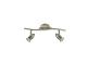 BARRA SUNNY 2 FARETTI 2X50W GU10 IN ALLUMINIO SATINATO PER INTERNO.