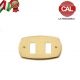 PLACCA 2P OTTONE LUCIDO COMPATIBILE MAGIC 3112