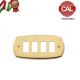 PLACCA 4P OTTONE LUCIDO serie MAGIC 3114