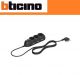 MULTIPRESA 9 USCITE BTICINO CON INTERRUTTORE 3699GB ANTRACITE