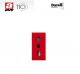 PRESA BIPASSO 10/16A AVE LIFE44 ROSSO 442006/15TSR.