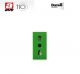 PRESA BIPASSO 10/16A AVE LIFE44 VERDE 442006/15TSV.